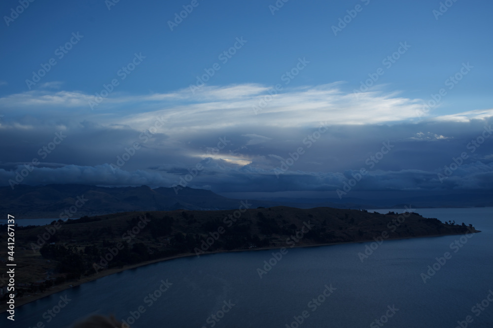 Clouds in Copacabana, Lake Titicaca, Bolivia