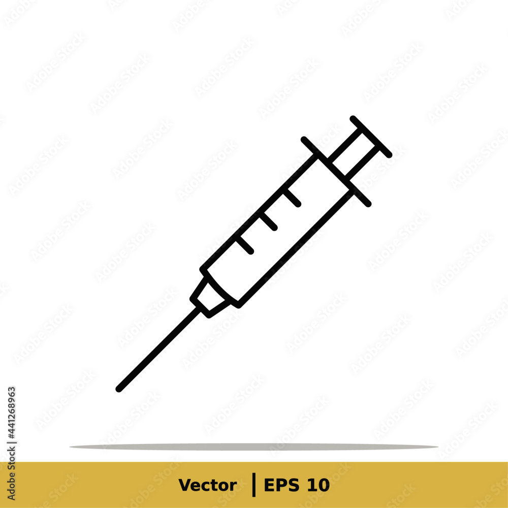 Vaccine, Vaccination, Inoculation, Inject, Syringe Icon Illustration. Injection Sign Symbol Logo Template. Vector Line Icon EPS 10 Vaccine, Vaccination, Inoculation, Inject, Syringe Icon Illustration. Injection Sign Symbol Logo Template. Vector Line Icon EPS 10