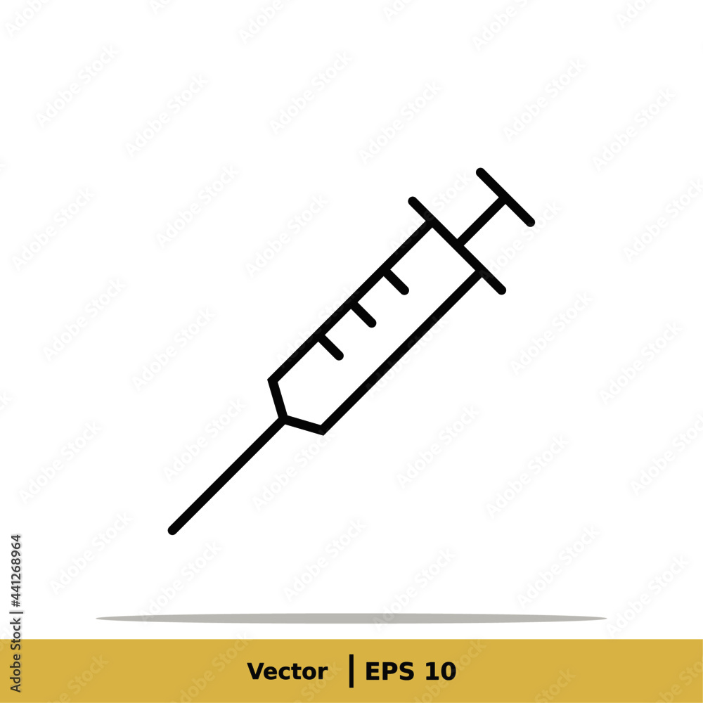 Vaccine, Vaccination, Inoculation, Inject, Syringe Icon Illustration. Injection Sign Symbol Logo Template. Vector Line Icon EPS 10 Vaccine, Vaccination, Inoculation, Inject, Syringe Icon Illustration. Injection Sign Symbol Logo Template. Vector Line Icon EPS 10