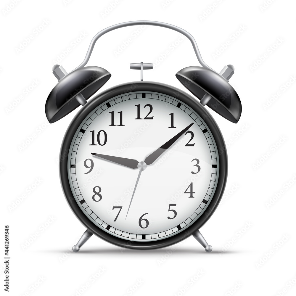 3d realistic black home alarm clock for concept design. 3d realistic black home alarm clock for concept design.
