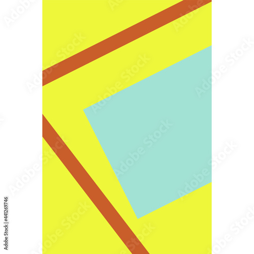 Free Download Abstract colorful geometric card in yellow, vector - GFXLoad