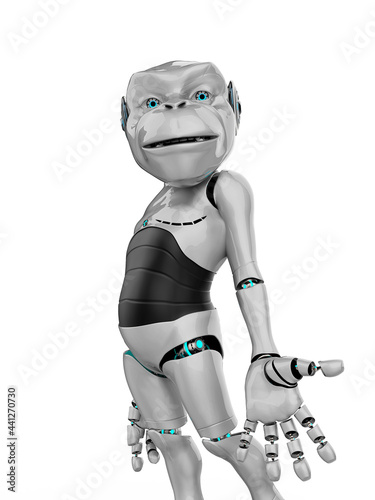 Photography cyber monkey stand up
