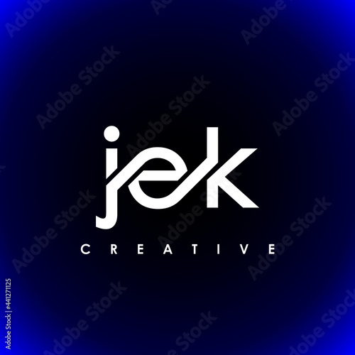 JEK Letter Initial Logo Design Template Vector Illustration