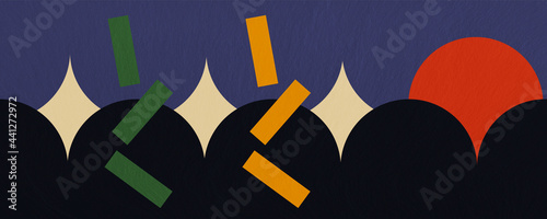 Vector abstracto. Figuras geométricas. Conjunto de figuras abstractas para utilizar de fondo.
