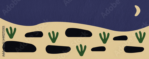 Vector abstracto. Figuras geométricas. Conjunto de figuras abstractas para utilizar de fondo. Concepto de playa.