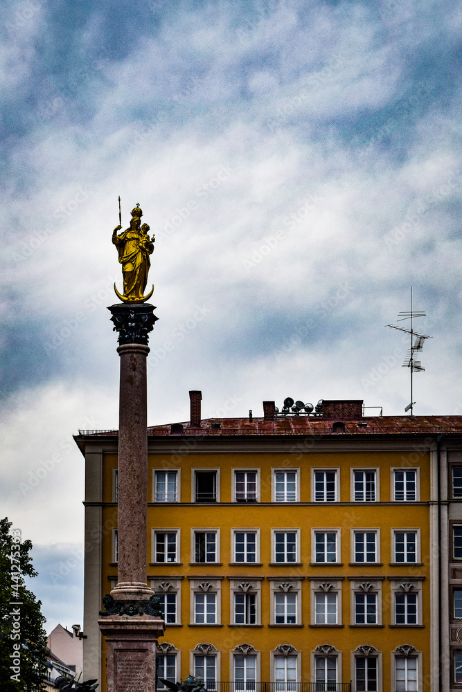 ミュンヘン、市庁舎とその周辺の景観