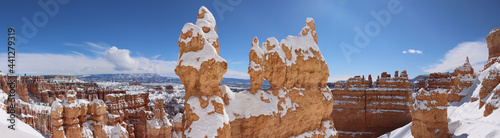 landscape with snow, Bryce Canyon 