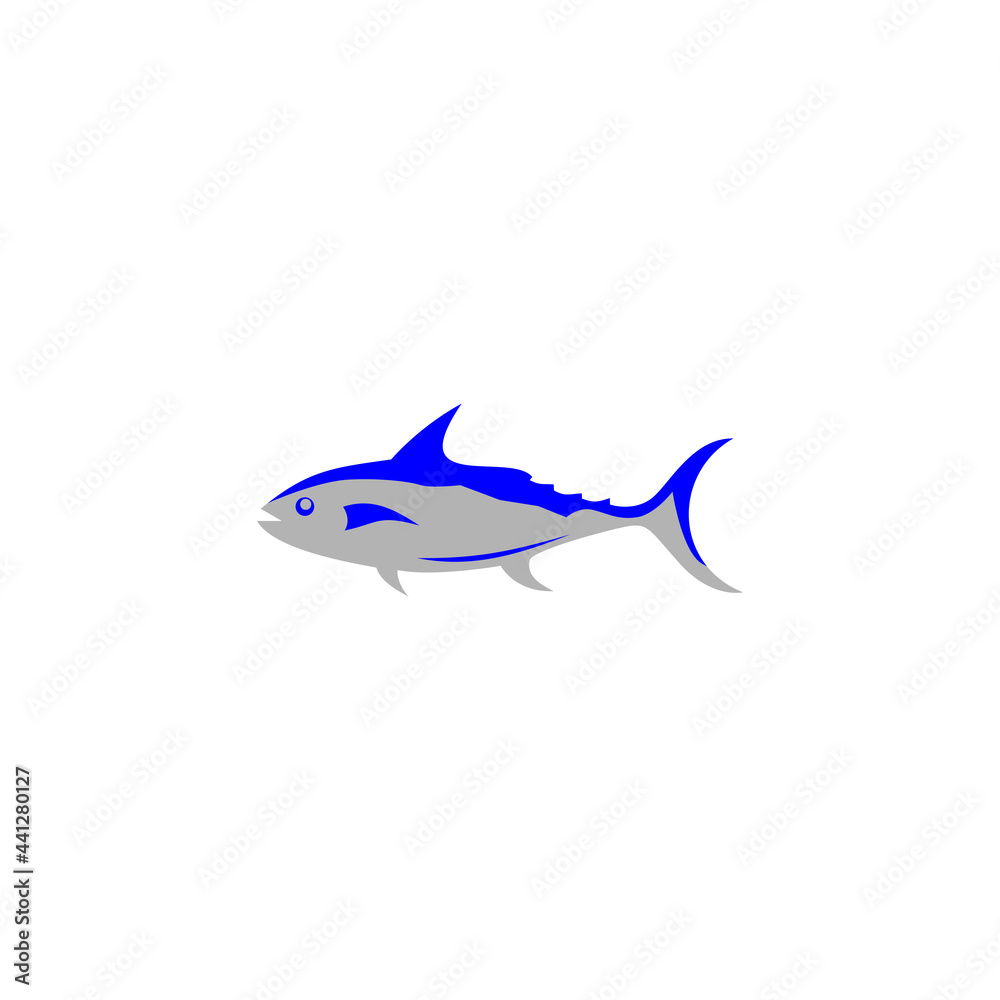 Fototapeta premium Simple tuna vector logo design