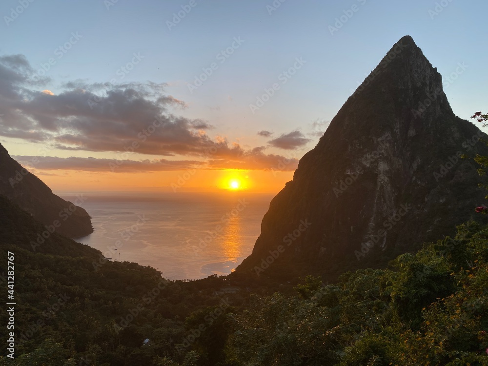 St. Lucia Sunset - Ladera Resort