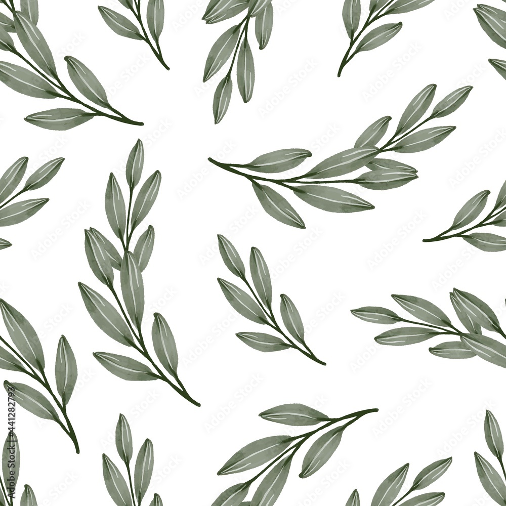 seamless pattern of green leaf for fabric design seamless pattern of green leaf for fabric design