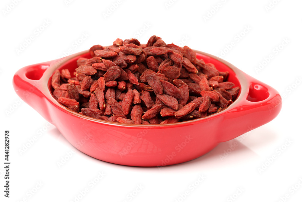 The dried fruit of medlar on white background The dried fruit of medlar on white background