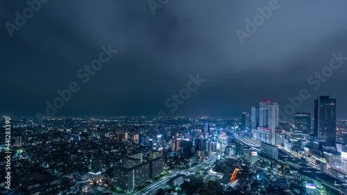 Wallpaper Mural 都市夜景　タイムラプス　ズームイン Torontodigital.ca