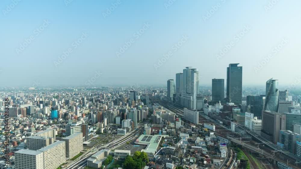 都市景観 タイムラプス ズームイン 都市景観 タイムラプス ズームイン