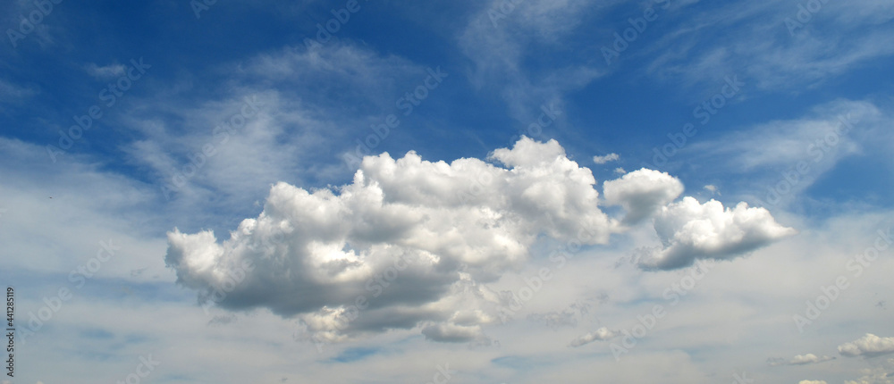 Blue sky background with tiny clouds. blue sky panorama. Blue sky background with tiny clouds. blue sky panorama.