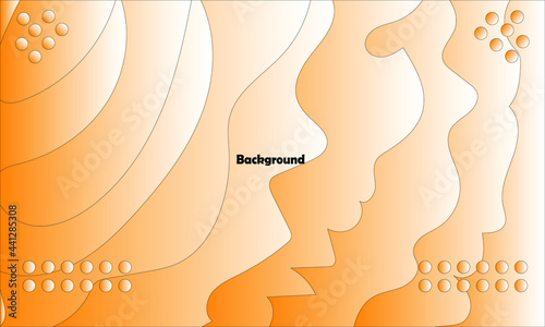 Background with a combination of orange and white
