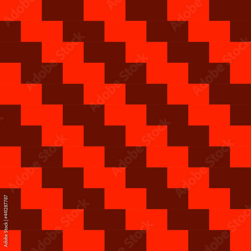 Seamless Pattern : 2D-Game Red Brick Wall