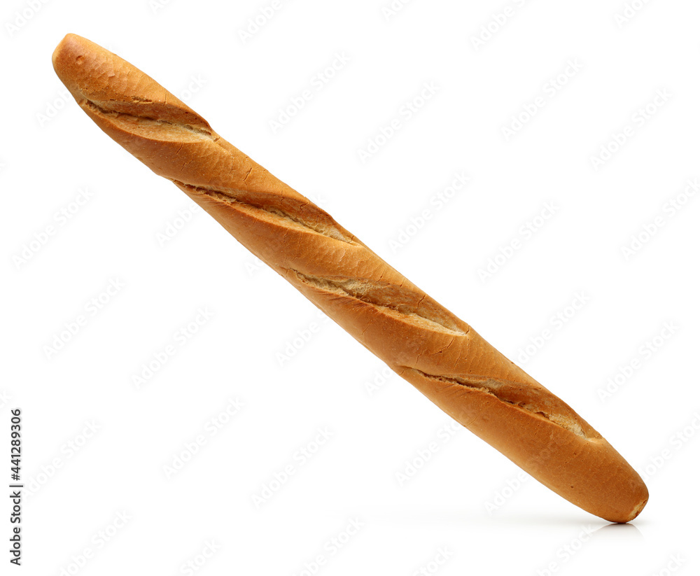 Obraz premium crusty mini baguettes on white background