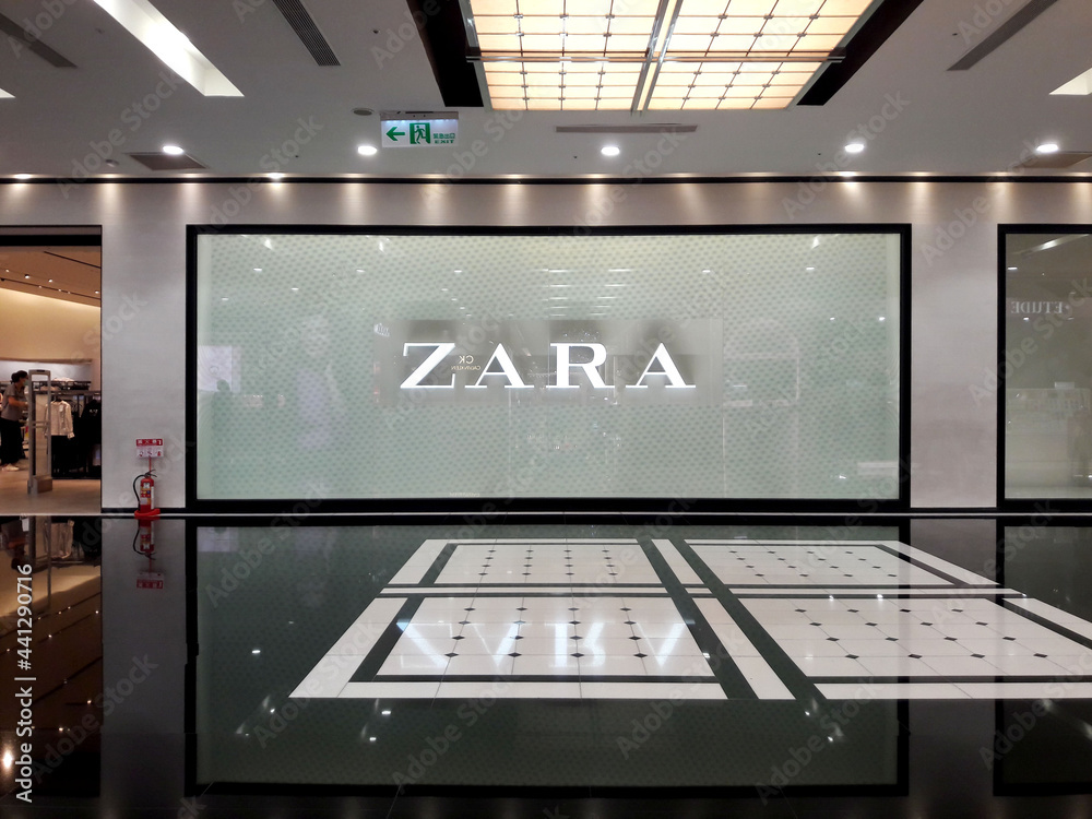 Kaohsiung, Taiwan, October 6, 2020 Zara store. Zara is a Spanish