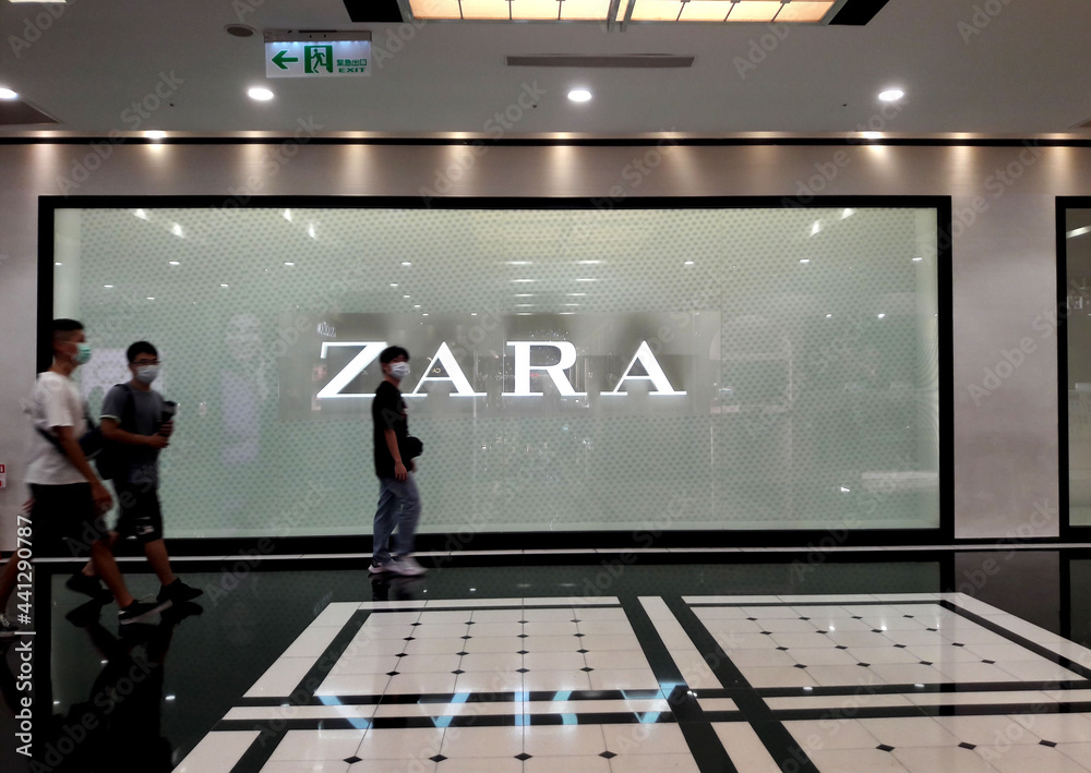 Kaohsiung, Taiwan, October 6, 2020 Zara store. Zara is a Spanish