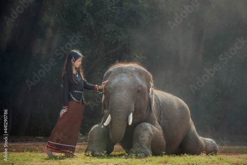 Mahout in Chang Village, Surin province Thailand.