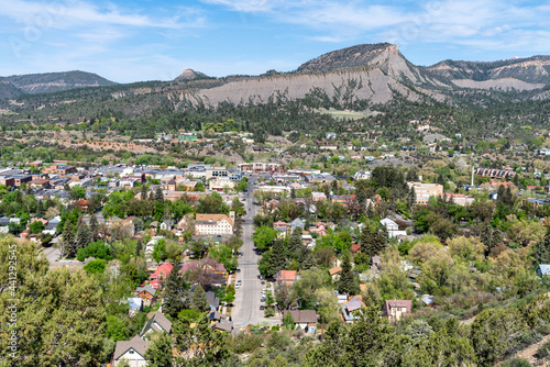 Aerial view of Durango Colorado