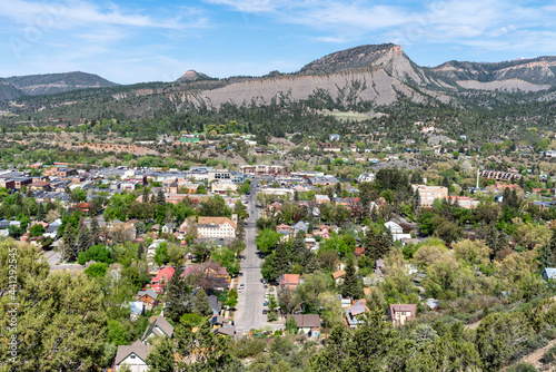 Aerial view of Durango Colorado photo