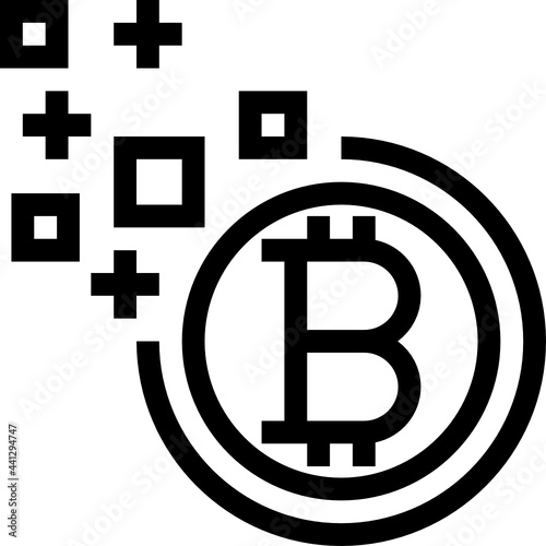 digital money outline icon