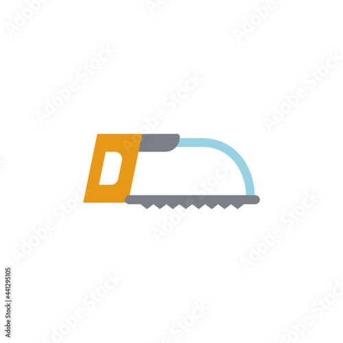 Blade hacksaw tool icon in color icon, isolated on white background 