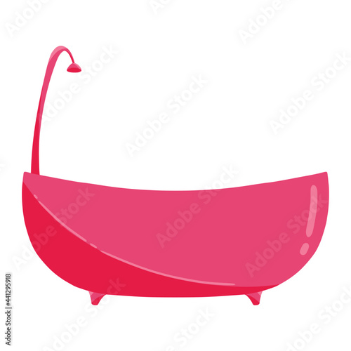 warm bath of self care illustration