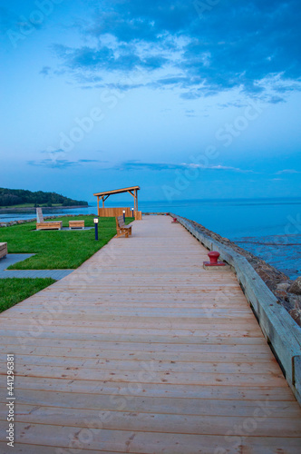 le fleuve Saint-Laurent à La Malbaie, Charlevoix, quebec, canada photo