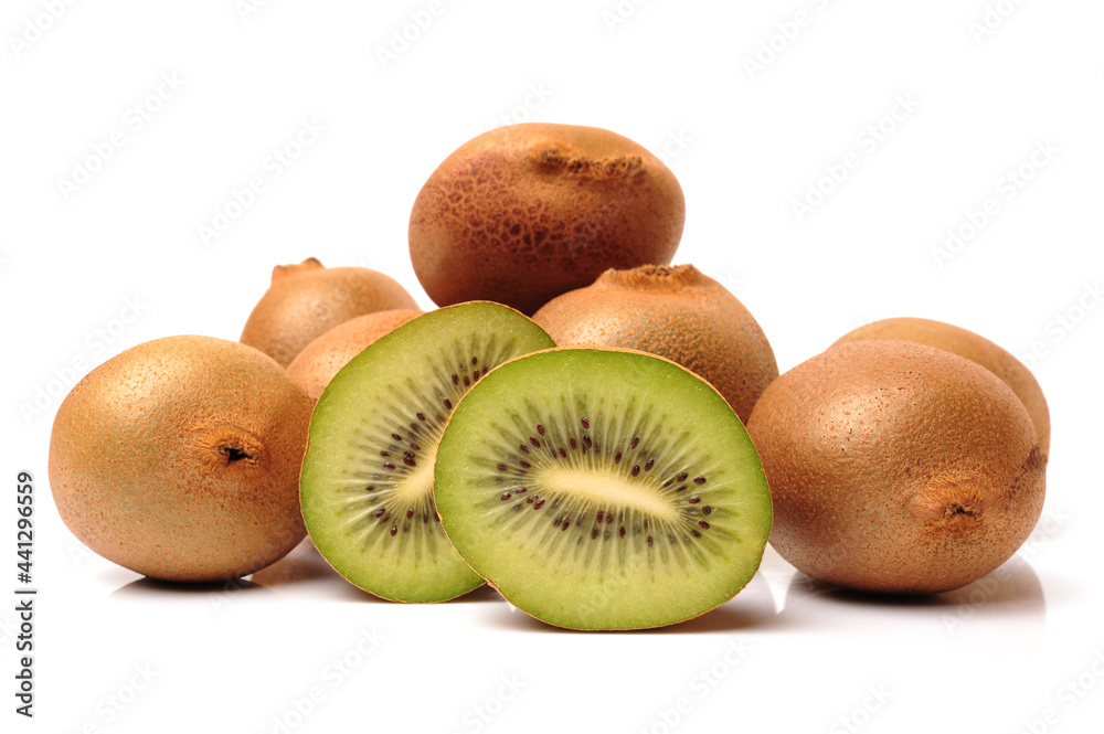 kiwi fruit on white background kiwi fruit on white background