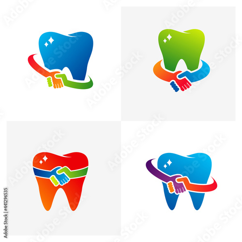 Set of Dental Deal logo vector template, Creative Deal logo design concepts