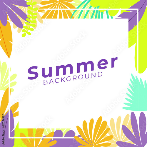summer sale social media post template