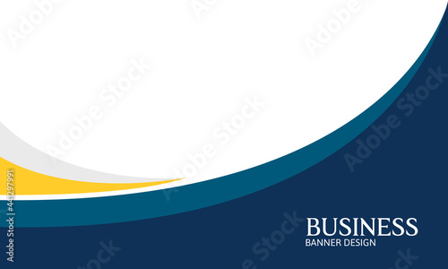 abstract wavy shape background for business poster or banner design etc. vector illustration