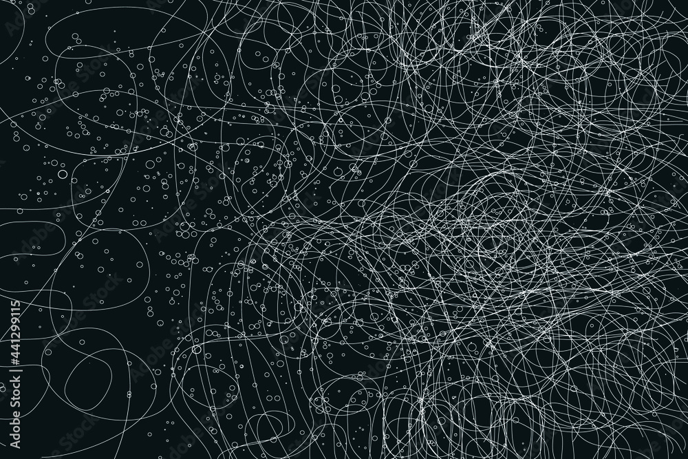 Random chaotic chaos lines pattern.difficult route chaotic lines scribble with line end random pattern