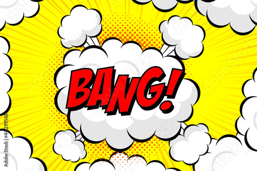 Comic boom speech bubble