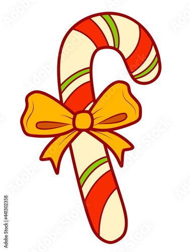 Christmas cartoons clip art . Candy clipart vector illustration