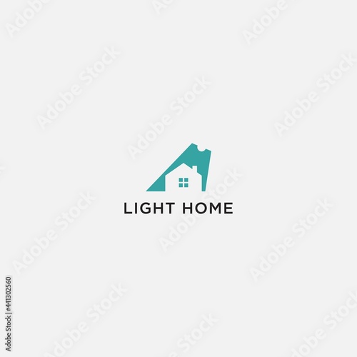 home lamp building real estate logo furniture