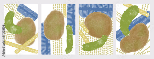 キウイとスナップエンドウ