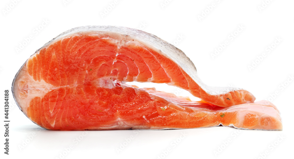 Slices of red fish.