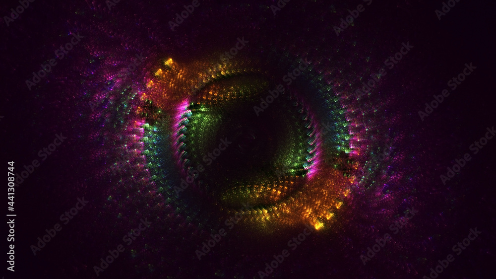 3D rendering abstract multicolor fractal light background 3D rendering abstract multicolor fractal light background