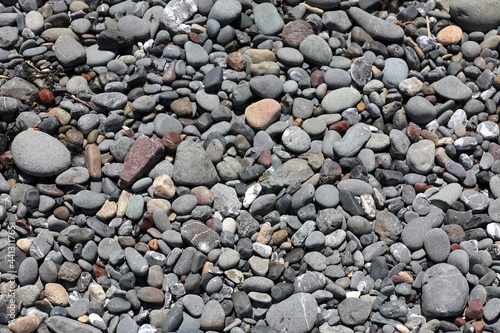 Pebbles and Rocks on the Beach at Crescent City, California