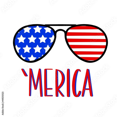 Merica, merica glasses, merica aviator sunglasses, glasses, sunglasses, isolated, fashion, object, white, plastic, eyewear, black, eye, protection, red, spectacles, glass, sun, accessory, new, white,  photo