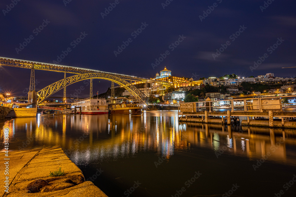 Porto, Portugal Town Skyline on the Douro River