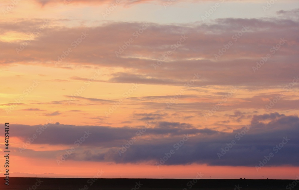 Fototapeta premium sunset in the sky