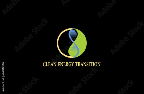 Clean energy transition logo for business and enterprise