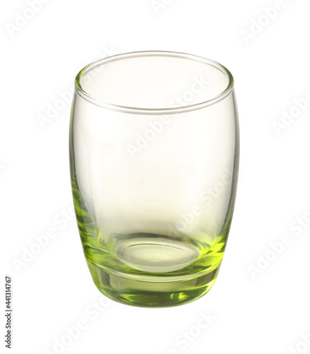 Beautiful empty glass on white background