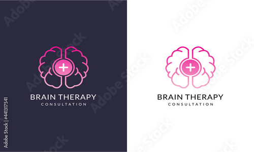 Brain Therapy logo. NeuroHealth Service Logo