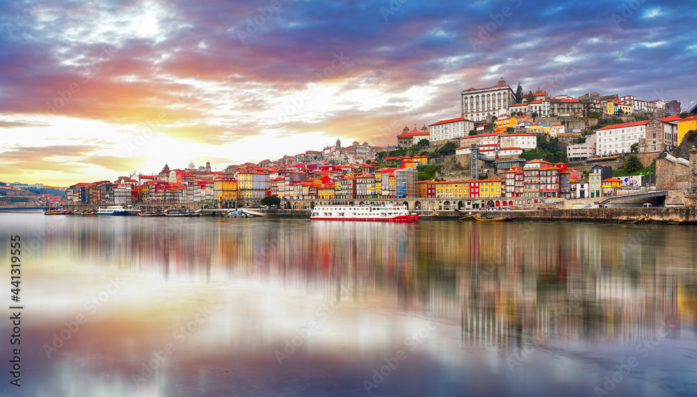 Porto city at sunset, Portugal