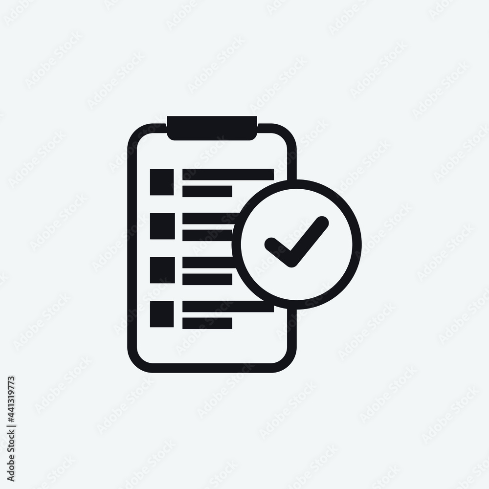 Checklist vector icon illustration sign Checklist vector icon illustration sign